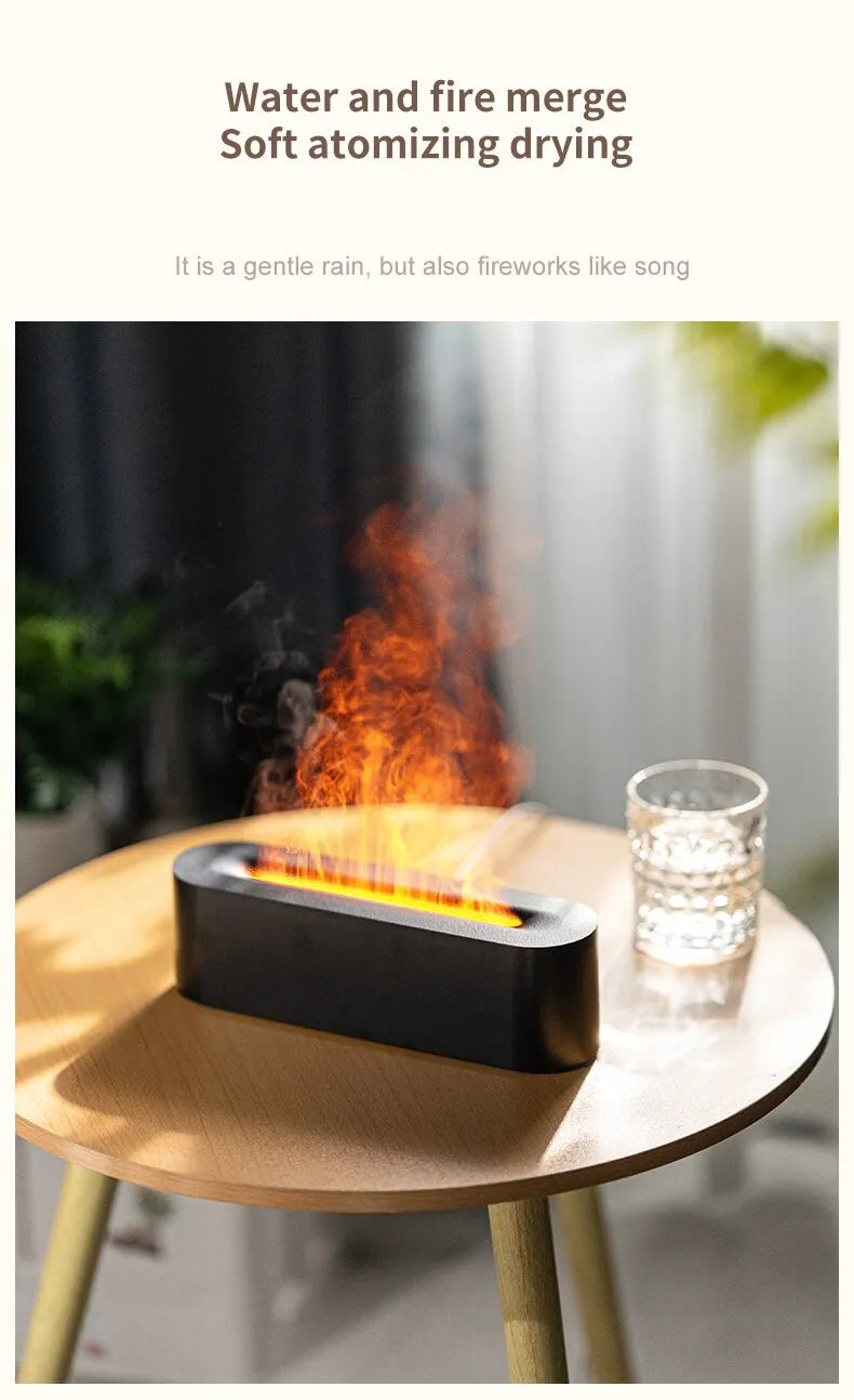 Newest Flame Aroma Diffuser Humidifier