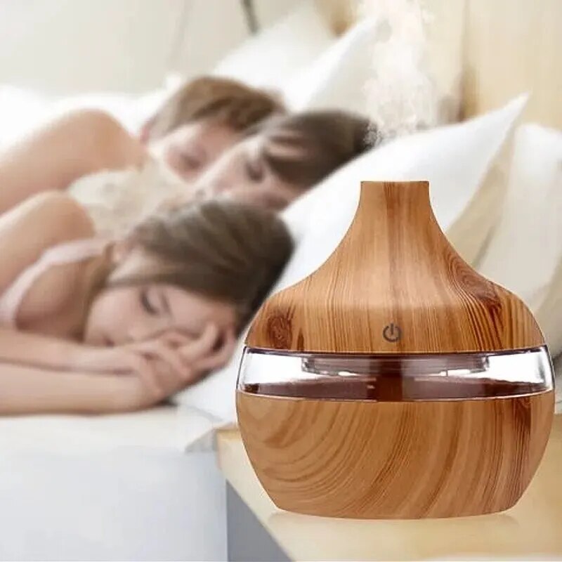 Wood Grain Humidifier Aroma Diffuser